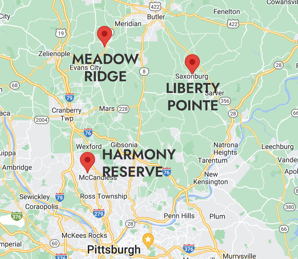 Communities where Pitell Homes builds